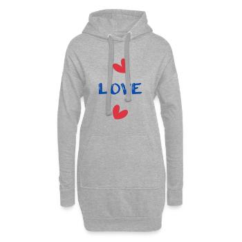 PAAR. VALENTINSTAG. GERADE VERHEIRATET. Junggesellinnenabschied. MARIES - Hoodie-Kleid - Grau meliert - Vorne