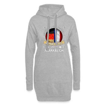 Heimat Deutschland Wurzeln - Hoodie-Kleid - Grau meliert - Vorne