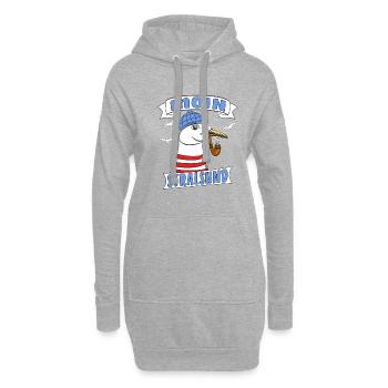 MÖWE MOIN STRALSUND - Hoodie-Kleid - Grau meliert - Vorne