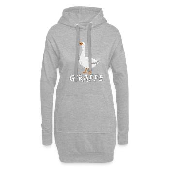 GANS GIRAFFE - Hoodie-Kleid - Grau meliert - Vorne