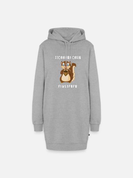 EICHHÖRNCHEN FLÜSTERER - Hoodie-Kleid - Grau meliert