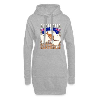 AUSTRALIA - Hoodie-Kleid - Grau meliert - Vorne