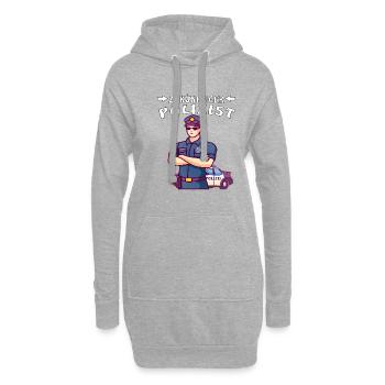 ZUKÜNFTIGER POLIZIST - Hoodie-Kleid - Grau meliert - Vorne