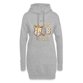 18 GEBURTSTAG - Hoodie-Kleid - Grau meliert - Vorne