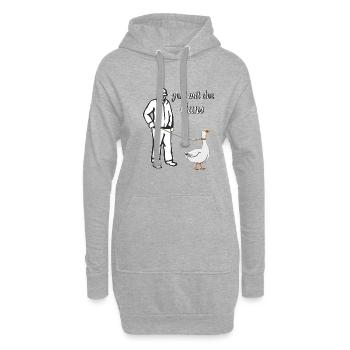 GEHT MIT DER GANS - Hoodie-Kleid - Grau meliert - Vorne