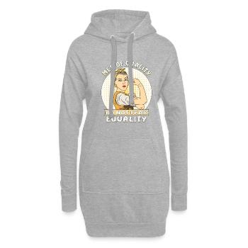 MEN OF QUALITY DO NOT FEAR EQUALITY - Hoodie Dress - heather grey - Front