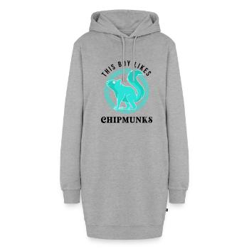 Mignon animal de la forêt citation drôle Chipmunks - Sweat-shirt à capuche long Femme - gris chiné - Devant