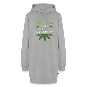 ANBAUER FÜR SELBSTVERSORGUNG - Hoodie-Kleid - Grau meliert - Vorne