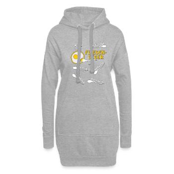 FLIESENLEGER - Hoodie-Kleid - Grau meliert - Vorne