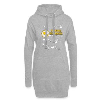 FEINWERKMECHANIKER - Hoodie-Kleid - Grau meliert - Vorne
