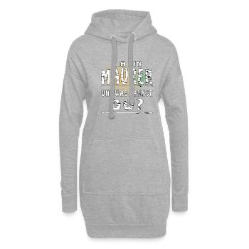 MAURER UND WAS KANNST DU - Hoodie-Kleid - Grau meliert - Vorne