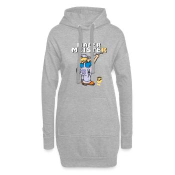 MALER MEISTER - Hoodie-Kleid - Grau meliert - Vorne