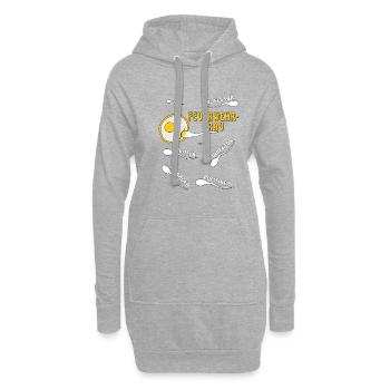 FEUERWEHR-FRAU - Hoodie-Kleid - Grau meliert - Vorne