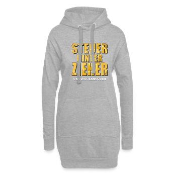 STEUERHINTERZIEHER - Hoodie-Kleid - Grau meliert - Vorne