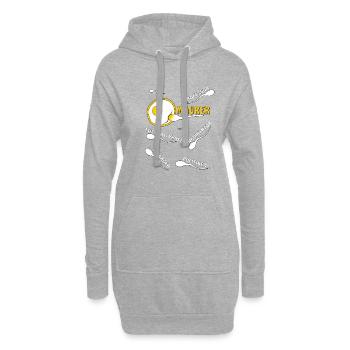 MAURER - Hoodie-Kleid - Grau meliert - Vorne