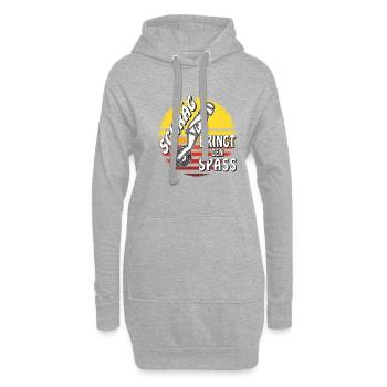 MANN EINRAD SCHRÄG BRINGT DEN SPASS - Hoodie-Kleid - Grau meliert - Vorne