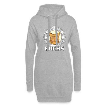 EIN FUCHS MUSS TUN WAS EIN FUCHS TUN MUSS - Hoodie-Kleid - Grau meliert - Vorne