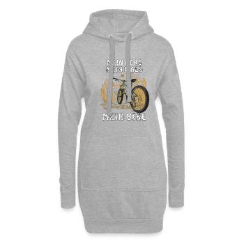MEIN BERG MEIN WALD MEIN BIKE - Hoodie-Kleid - Grau meliert - Vorne