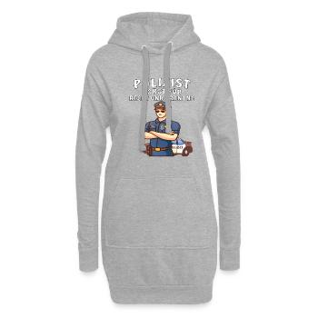 POLIZIST SORGT FÜR RECHT UND ORDNUNG - Hoodie-Kleid - Grau meliert - Vorne