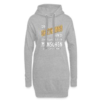 DIABETIKERINNEN SIND DIE SÜßESTEN MENSCHEN - Hoodie-Kleid - Grau meliert - Vorne