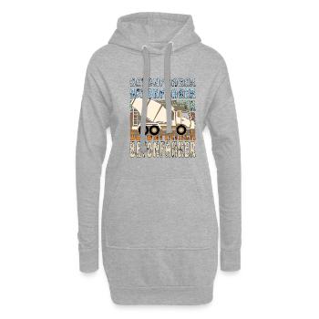 BETONFAHRER - Hoodie-Kleid - Grau meliert - Vorne