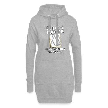 SCHRIFTFÜHRER - Hoodie-Kleid - Grau meliert - Vorne