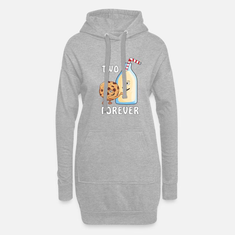 MILCH KEKS TWO FOREVER - Hoodie-Kleid - Grau meliert