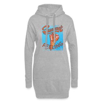 SUMMER FEELING EIS - Hoodie-Kleid - Grau meliert - Vorne