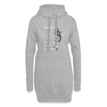 MAMA ROCKT DAS SCHON - Hoodie-Kleid - Grau meliert - Vorne