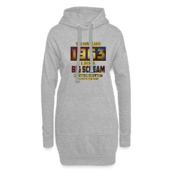 JAHRESZAHL JAHR 1963 - Hoodie-Kleid - Grau meliert - Vorne