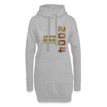 ANNÉE 2004 - Sweat-shirt à capuche long Femme - gris chiné - Devant