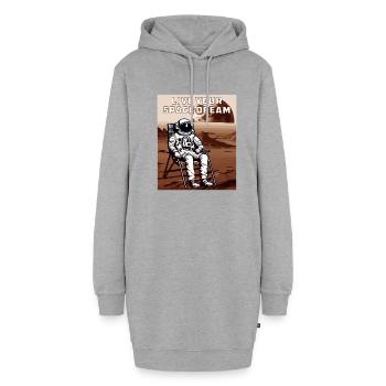 ASTRONAUT LIVE YOUR SPACE DREAM - Hoodie-Kleid - Grau meliert - Vorne