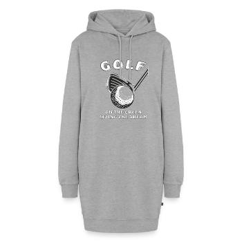 GOLF ON THE GREEN LIVING THE DREAM - Hoodie-Kleid - Grau meliert - Vorne