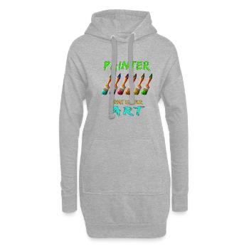 MALER PINSEL PAINTER WHAT IS YOUR ART - Hoodie-Kleid - Grau meliert - Vorne
