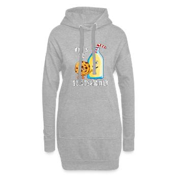 LET'S BE BISCUITS AND MILK - Hoodie-Kleid - Grau meliert - Vorne