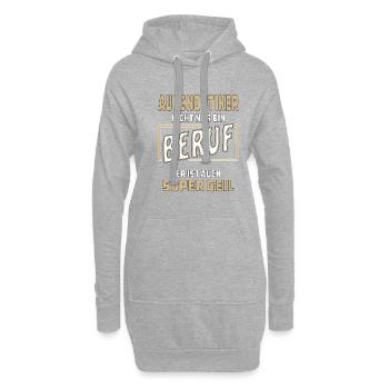 AUGENOPTIKER NICHT NUR EIN BERUF - Hoodie-Kleid - Grau meliert - Vorne