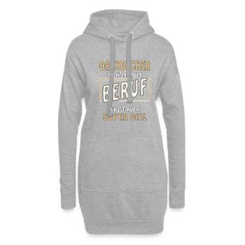 DACHDECKER NICHT NUR EIN BERUF - Hoodie-Kleid - Grau meliert - Vorne