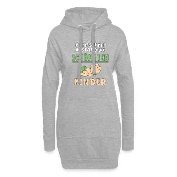 MACHE DIE SCHÖNSTEN KINDER - Hoodie-Kleid - Grau meliert - Vorne
