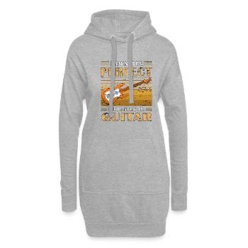 GITARRE MAIS JE SAIS JOUER DE LA GUITARE - Sweat-shirt à capuche long Femme - gris chiné - Devant