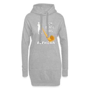 ICH BLASE DAS ALPHORN - Hoodie-Kleid - Grau meliert - Vorne