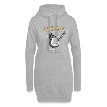 SWING DE GOLF SCORE BAS BAS - Sweat-shirt à capuche long Femme - gris chiné - Devant