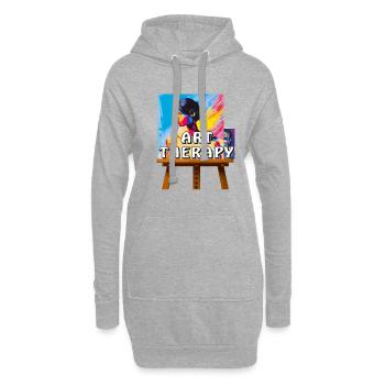 ARTIST MAKES THE PICTURE - Hoodie-Kleid - Grau meliert - Vorne
