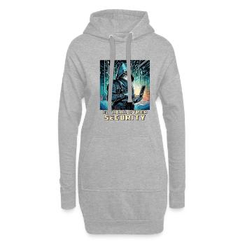 Ethical Cyber Security - Hoodie Dress - heather grey - Front