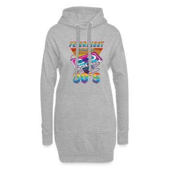 KASSETTE FEIERBIEST 80ER - Hoodie-Kleid - Grau meliert - Vorne