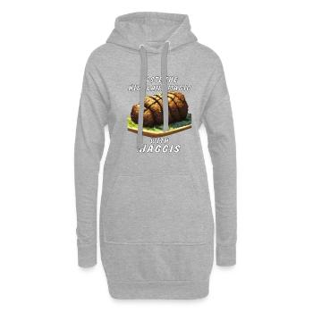 TASTE THE HIGHLAND MAGIC WITH HAGGIS - Hoodie Dress - heather grey - Front