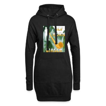 ALPHORN BLÄSER - Hoodie-Kleid - Schwarz - Vorne