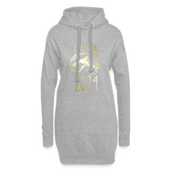 Apres Ski 2024 Berge - Hoodie-Kleid - Grau meliert - Vorne