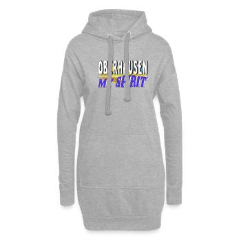 OBERHAUSEN MON - Sweat-shirt à capuche long Femme - gris chiné - Devant