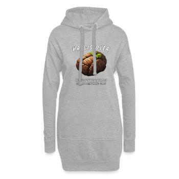 HAGGISLOVER - Hoodie Dress - heather grey - Front
