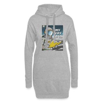ASTRONAUT BUCH MY WAY BACK - Hoodie-Kleid - Grau meliert - Vorne
